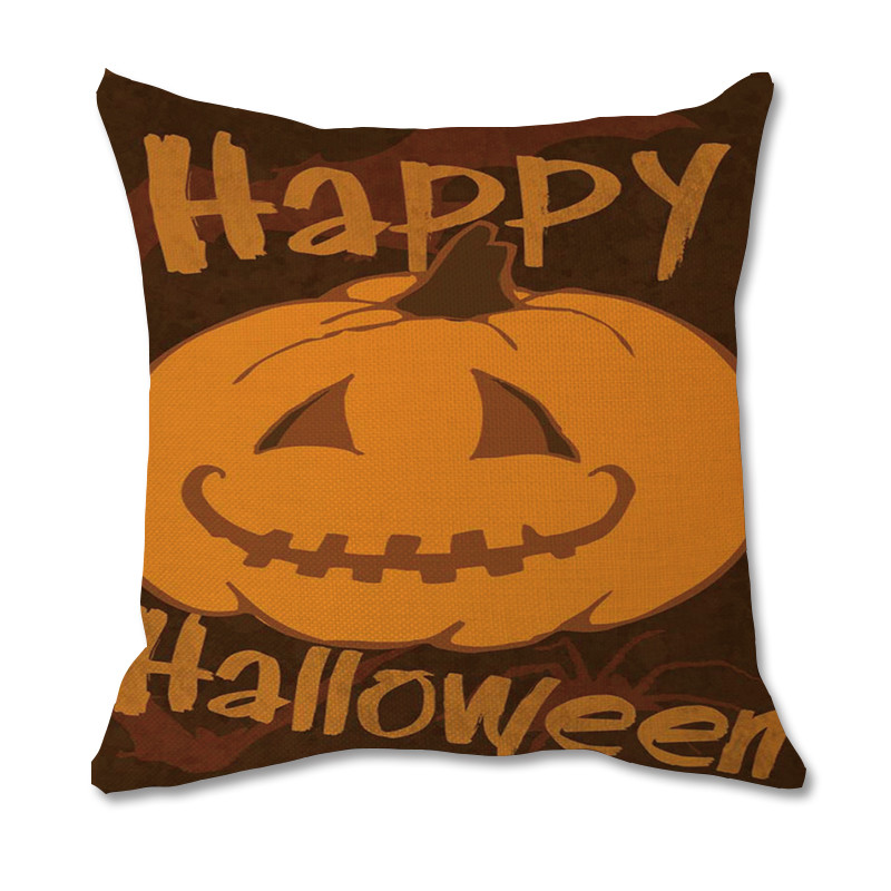 16x16 Multicolor Funny Halloween Quotes Design For Parties & Events Classic Halloween Design with Pumpkin Jack O Lantern Throw Pillow 